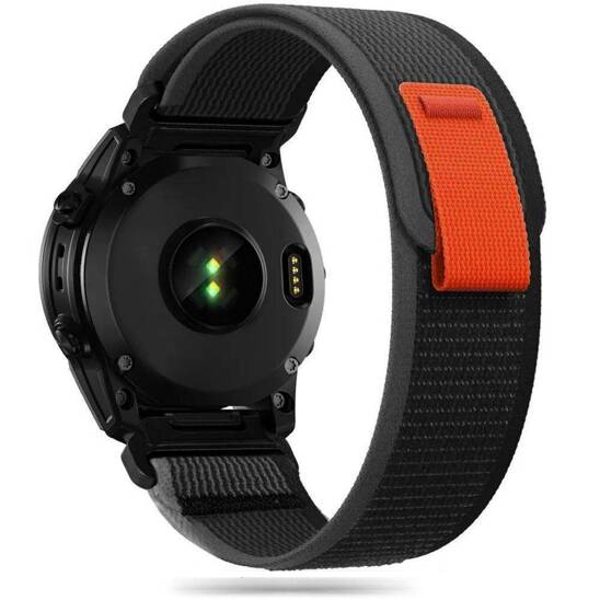 Strap for GARMIN FENIX 5 / 6 / 6 PRO / 7 Tech-Protect Nylon orange - black