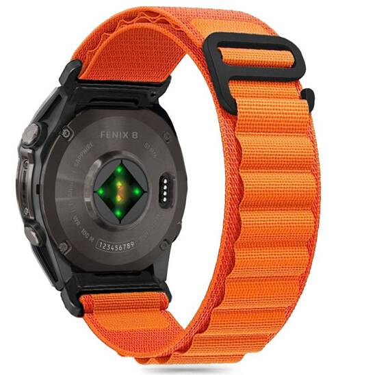 Strap for GARMIN FENIX 5X / 5X PLUS / 6X / 6X PRO / 7X / 8 (51MM) Tech-Protect Nylon Pro orange