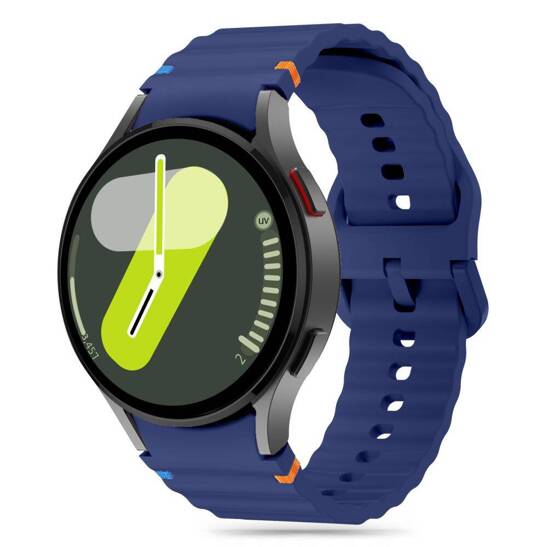 Strap for SAMSUNG GALAXY WATCH 4 / 5 / 5 PRO / 6 / 7 / FE Tech-Protect Silicone Sport navy blue