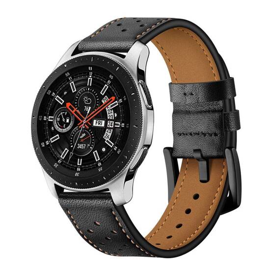 Strap for SAMSUNG GALAXY WATCH (42MM) Tech-Protect Leather black
