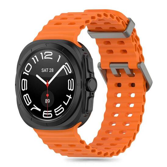 Strap for SAMSUNG GALAXY WATCH ULTRA (47MM) Tech-Protect IconBand Pro orange