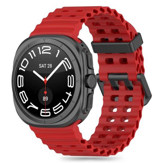 Strap for SAMSUNG GALAXY WATCH ULTRA (47MM) Tech-Protect Iconband Pro Crimson red