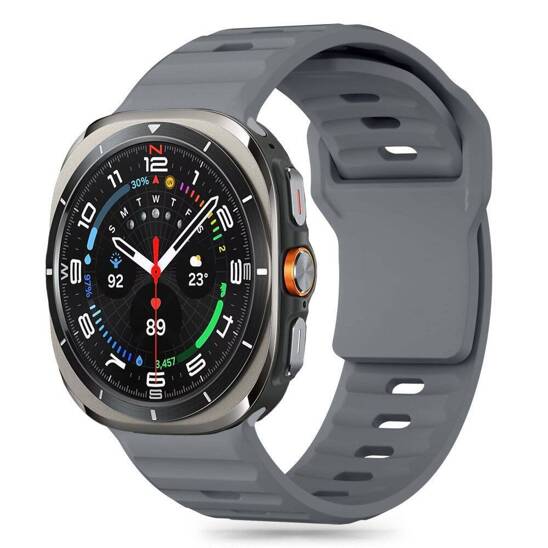 Strap for SAMSUNG GALAXY WATCH ULTRA (47MM) Tech-Protect Silicone Crayon gray