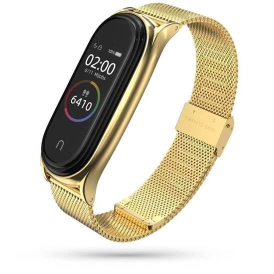 Strap for XIAOMI MI BAND 7 Tech-Protect Milaneseband gold