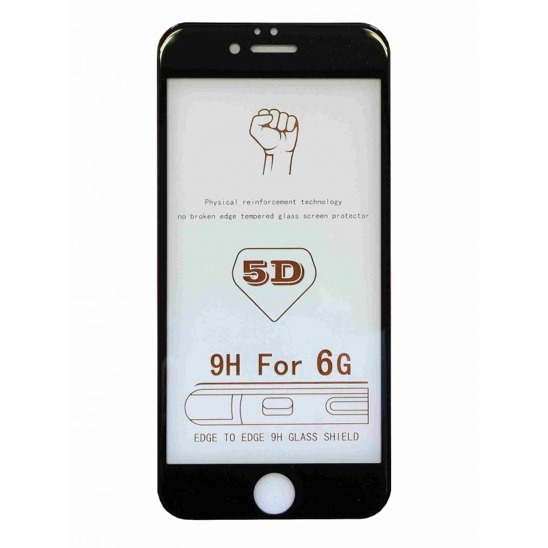 TEMPERED GLASS 5D IPHONE 6+ BLACK