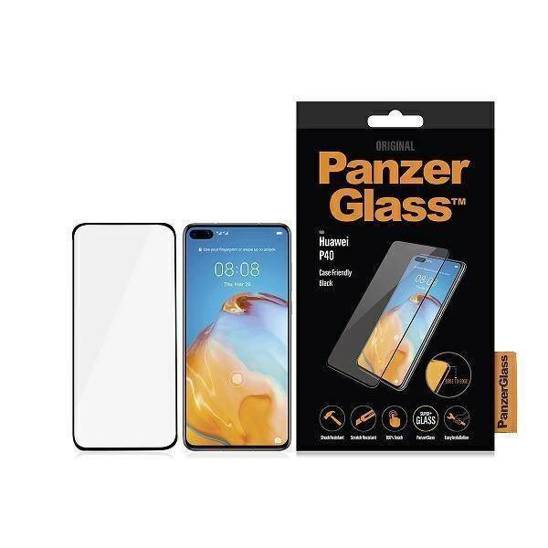 Tempered Glass 5D HUAWEI P40 PanzerGlass E2E Super+ Case Friendly black