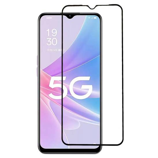 Tempered Glass 5D OPPO A78 / A58 / A58X Full Glue Envelope black