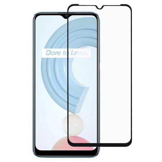 Tempered Glass 5D REALME C21 Full Glue black