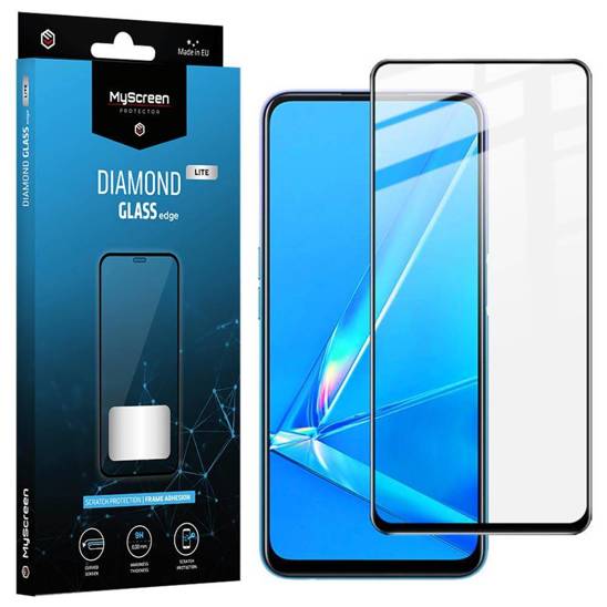 Tempered Glass 5D REALME C21Y / C25Y MyScreen DIAMOND GLASS LITE edge Full Glue black