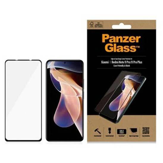 Tempered Glass 5D XIAOMI REDMI NOTE 11 PRO / 11 PRO+ 5G PanzerGlass E2E Regular Case Friendly black