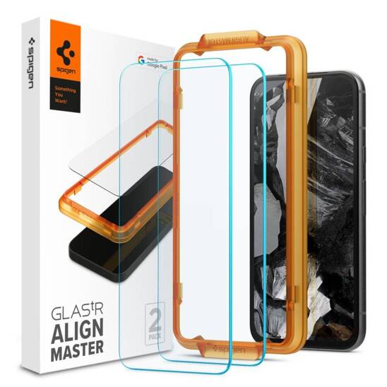 Tempered Glass GOOGLE PIXEL 8A Spigen ALM Glas.tr 2-pack Clear