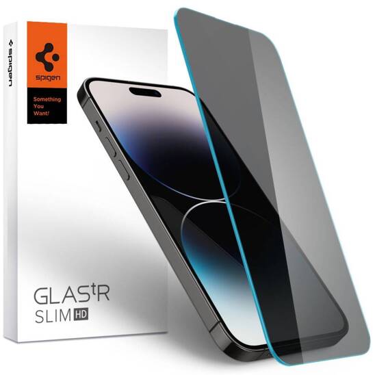 Tempered Glass IPHONE 14 PRO MAX Spigen Glas.tr Slim Privacy