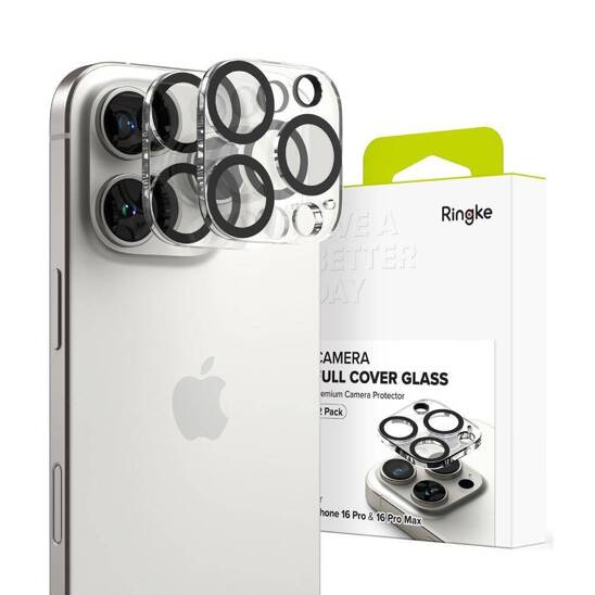 Tempered Glass IPHONE 16 PRO / 16 PRO MAX Ringke Camera Protector 2-pack Clear