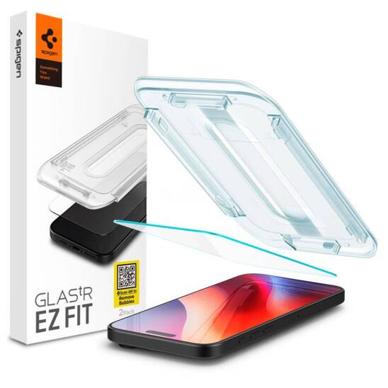 Tempered Glass IPHONE 16 PRO MAX Spigen Glas.tr "EZ Fit" Clear