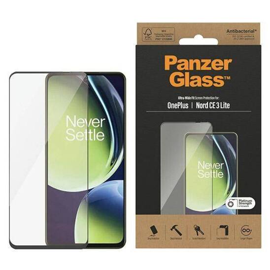 Tempered Glass ONEPLUS NORD CE 3 LITE 5G PanzerGlass Ultra-Wide Fit Screen Protection