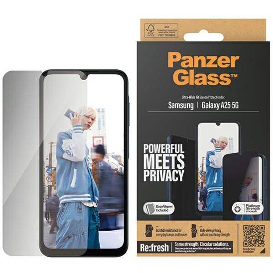 Tempered Glass SAMSUNG GALAXY A25 5G PanzerGlass Ultra-Wide Fit Screen Protection Easy Aligner Included (P7335)