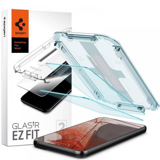 Tempered Glass SAMSUNG GALAXY S22+ PLUS Spigen Glas.tr "EZ Fit" 2-Pack