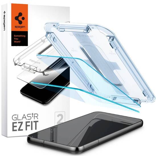 Tempered Glass SAMSUNG GALAXY S23 Spigen Glas.tr "EZ Fit" 2-Pack Clear