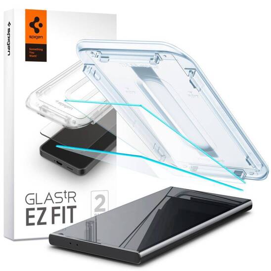 Tempered Glass SAMSUNG GALAXY S24 ULTRA Spigen Glas.tr "EZ Fit" 2-Pack Clear