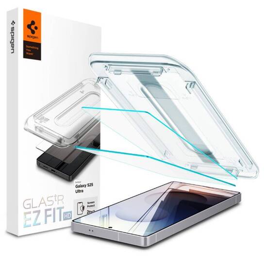 Tempered Glass SAMSUNG GALAXY S25 ULTRA Spigen Glas.tr ”EZ FIT” HD 2-Pack Clear