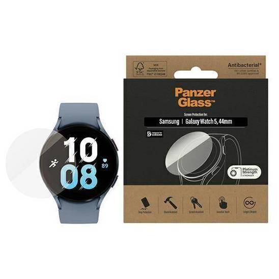 Tempered Glass SAMSUNG GALAXY WATCH 5 CLASSIC (44MM) PanzerGlass Screen Protection Antibacterial (3675)