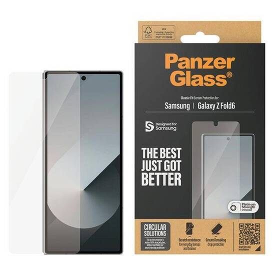 Tempered Glass SAMSUNG GALAXY Z FOLD 6 PanzerGlass Classic Fit Screen Protection (7369)