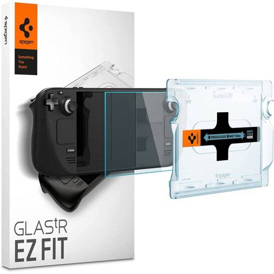 Tempered Glass STEAM DECK Spigen Glas.tr "Ez Fit" Clear