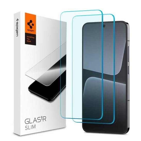 Tempered Glass XIAOMI 13 Spigen Glas.TR Slim 2-pack Clear