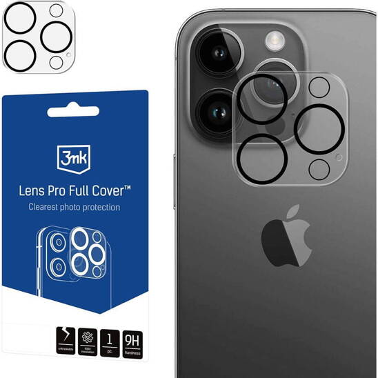 Tempered Glass for Camera IPHONE 14 PRO / 14 PRO MAX 3MK Lens Protection Pro Full Cover