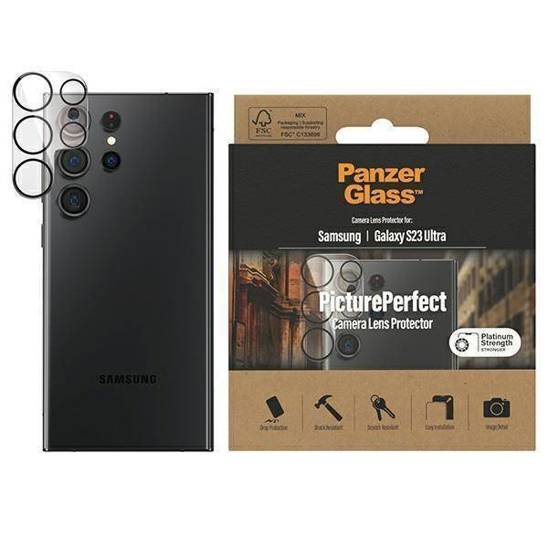 Tempered Glass for Camera SAMSUNG GALAXY S23 ULTRA PanzerGlass Picture Perfect Camera Lens (0441)
