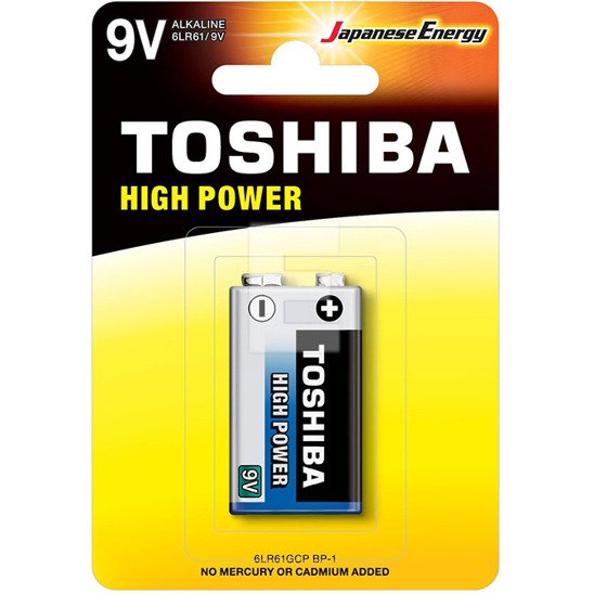 Toshiba 6LR61 alkaline battery 1 pc.