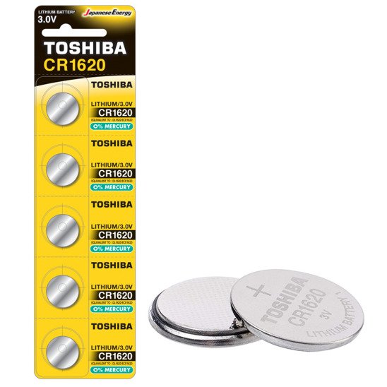 Toshiba CR1620 3V lithium battery 5 pcs