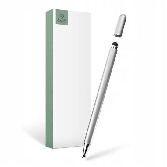 Touch Display Device Tech-Protect Magnet Stylus Pen silver