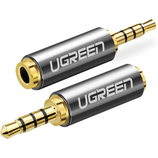 UGREEN 20501 Adapter 2.5 mm micro jack male to 3.5 mm mini jack female (gray)