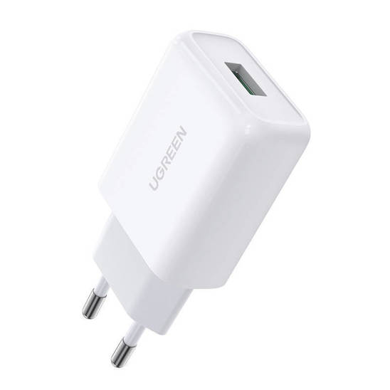 UGREEN CD122 charger, USB-A, QC3.0, 18W (white)