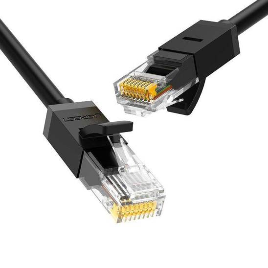 UGREEN Ethernet RJ45 Rounded Network Cable, Cat.6, UTP, 2m (Black)