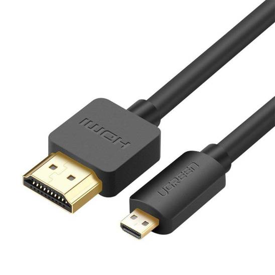 UGREEN HD127 Micro HDMI - HDMI Cable 4K 3D 1.5m (black)