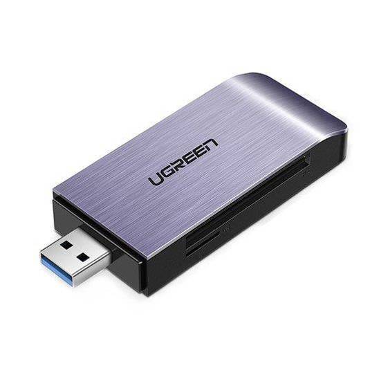 UGREEN USB Adapter 4 in1 card reader SD + microSD (silver)