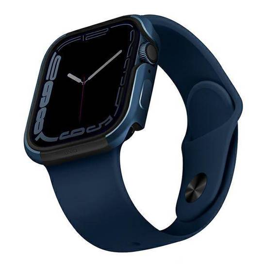 UNIQ Case Valencia Apple Watch Series 4/5/6/7/SE 45/44mm. blue/blue