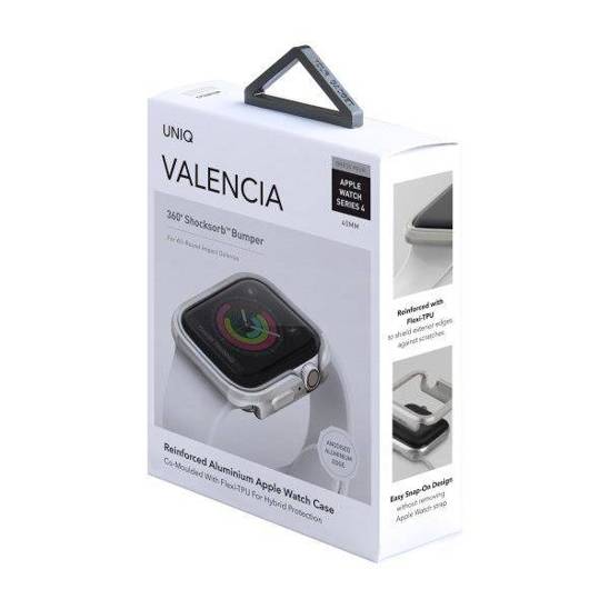 UNIQ Case Valencia Apple Watch Series 4/5/6/SE 40mm. silver/titanium silver
