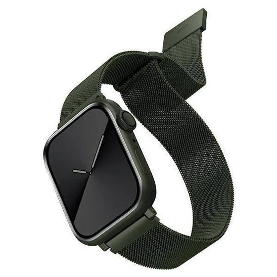 UNIQ Dante band Apple Watch Series 4/5/6/7/SE 38/40/41mm. Stainless Steel green/green