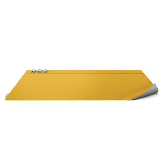 UNIQ Hagen Double-Sided Magnetic Desk Pad, yellow-gray