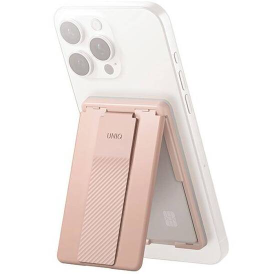 UNIQ Heldro ID Magnetic Wallet with Stand and Wristband pink/blush pink