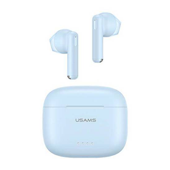 USAMS Bluetooth 5.3 TWS headphones US14 Series Dual mic wireless blue/blue BHUUS03