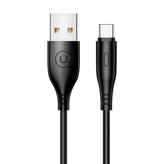 USAMS Cable U18 USB-C 2A Fast Charge 1m black/black SJ267USB01 (US-SJ267)