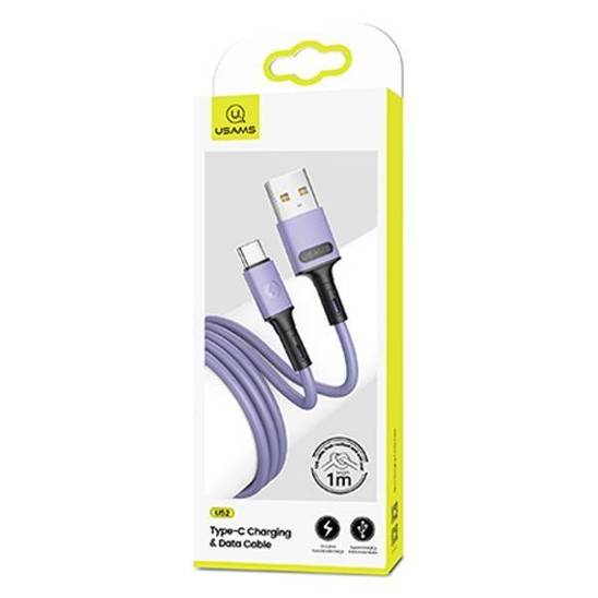 USAMS Cable U52 USB-C 2A Fast Charge 1m purple/purple SJ436USB04 (US-SJ436)