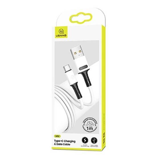 USAMS Cable U52 USB-C 2A Fast Charge 1m white/white SJ436USB01 (US-SJ436)