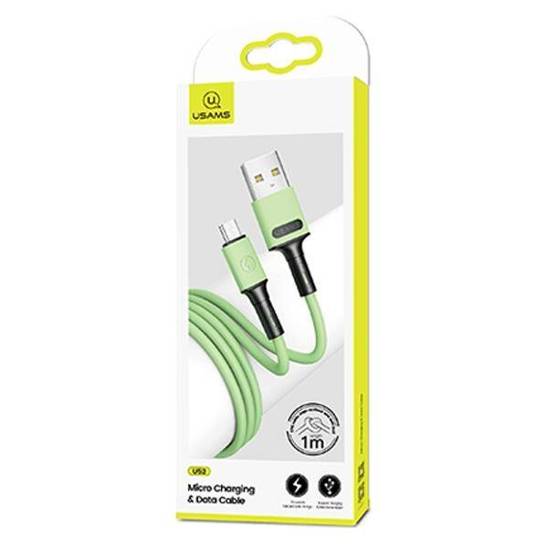 USAMS Cable U52 microUSB 2A Fast Charge 1m green/green SJ435USB02 (US-SJ435)