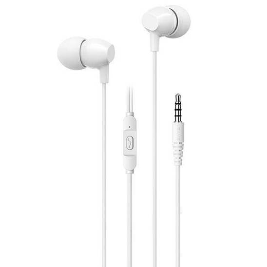 USAMS EP-47 stereo headphones 3.5mm white/white 1.2m HSEP4702 (US-SJ594)