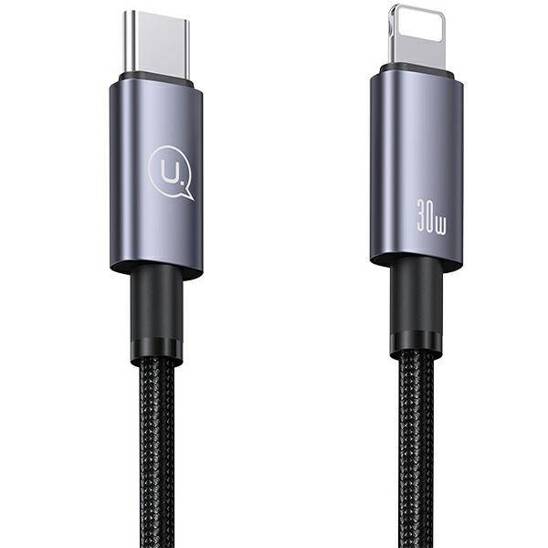 USAMS USB-C to Lightning Cable 30W 0.25m Fast Charging steel/tarnish SJ679USB01 (US-SJ679)